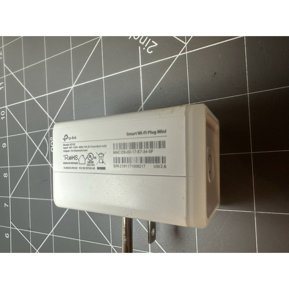 TP-LINK HS105 Smart Wi-Fi Plug Mini 15A - Picture 6 of 7